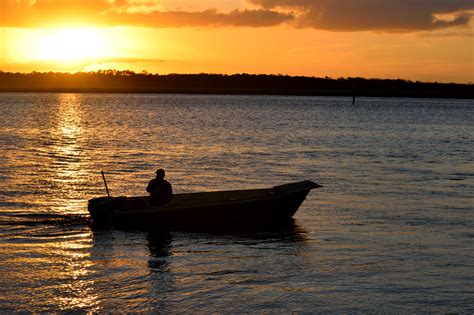 Sunset Over The River Free Stock Photo Public Domain Pictures