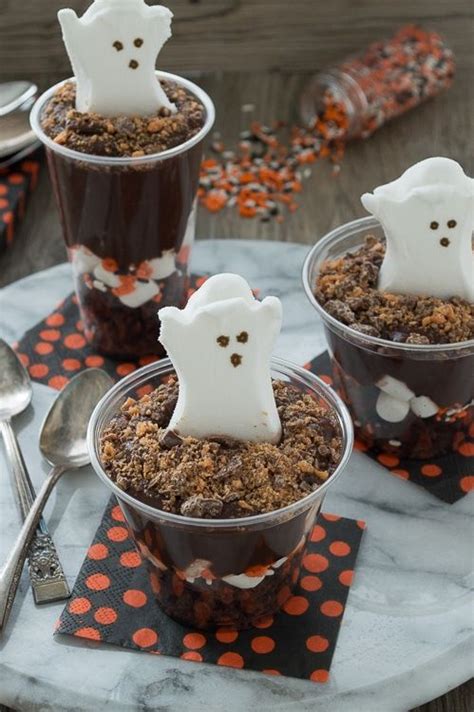 Celebrate Halloween With A Pudding Parfait Add In Brownies