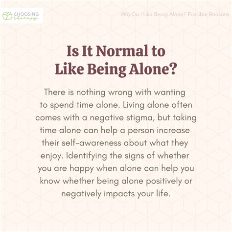 Why Do I Like Being Alone Possible Reasons Choosing Therapy
