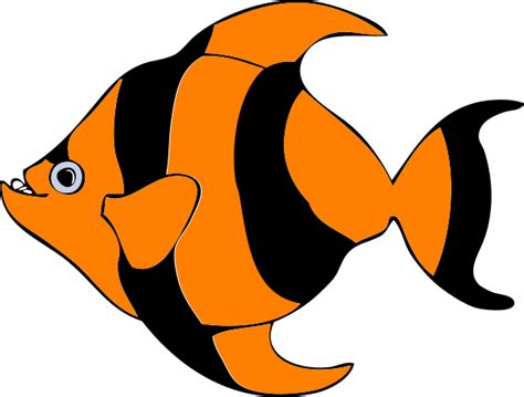 Orange Striped Fish Clip Art At Vector Clip Art Online