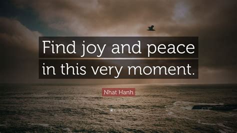 Nhat Hanh Quote Find Joy And Peace In This Very Moment 9