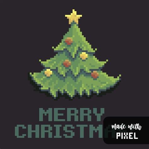 Merry Christmas Pixel Art