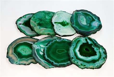 Attractive Green Agate Coasters Teal Agate Cup Coasters