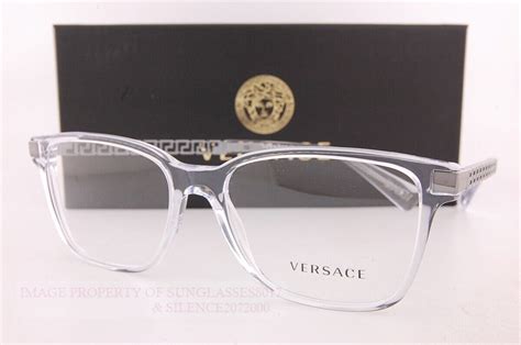 Brand New Versace Eyeglass Frames 3340u 148 Transparent For Men Size