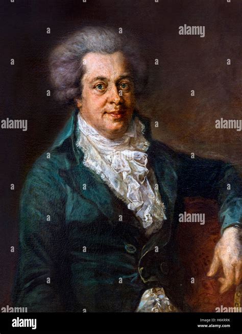 Wolfgang Amadeus Mozart Portrait Painting Illustration Illustrations