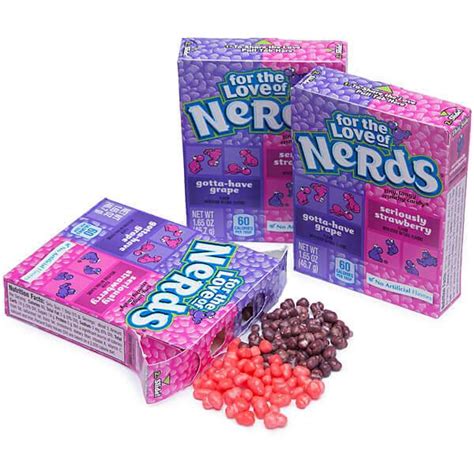 Nerds Candy 2 Flavor Packs Strawberry And Grape 36 Piece Box Candy