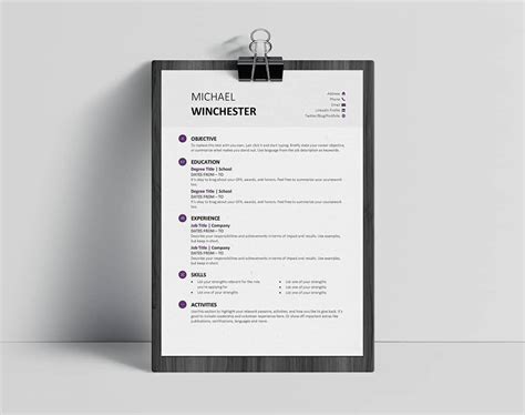 Whether you're looking for a traditional or modern cover letter template or resume example, this. 25 Resume Templates for Microsoft Word Free Download