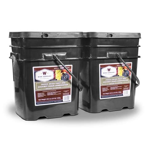 It's a bucket of meals! Wise Foods 240 Serving Freeze Dried Fruit and Snack Combo