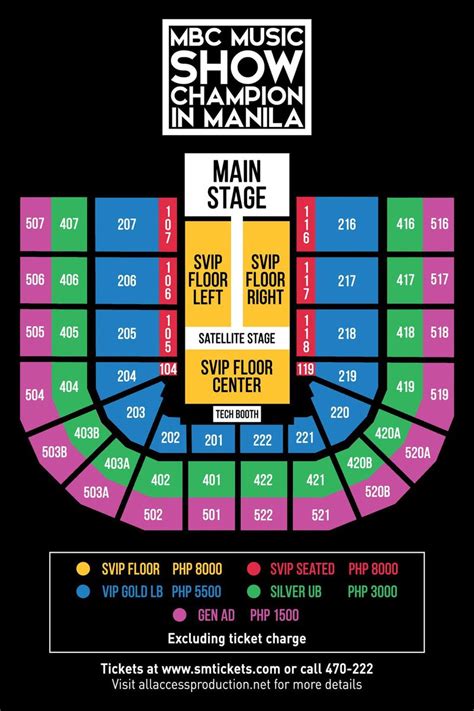 Includes row and seat numbers, real seat views tickpick has the most detailed nationwide arena seating chart page available. Kpop Concert PH on Twitter: "Updated Seat Plan for MBC ...