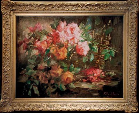 Floral Oil Painting Brian Curtis Antiques