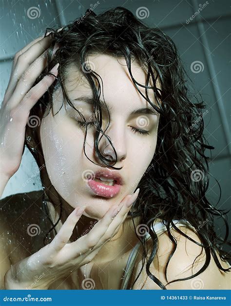 Girl Taking A Shower Stock Photos Image 14361433