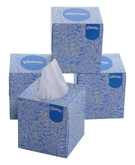 Buy Kleenex Facial Tissue Cube 60042 2 Ply Face Tissue 4 Tissue