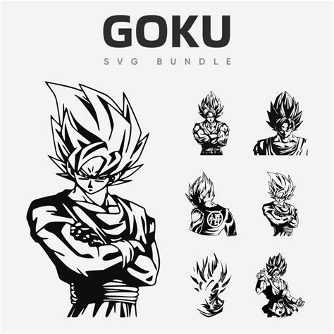 Goku Svg Files Masterbundles