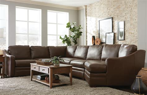 Lucci designs palm beach, fl Craftmaster L9 Custom - Design Options Customizable 3 Piece Leather Sectional Sofa with 1 Power ...