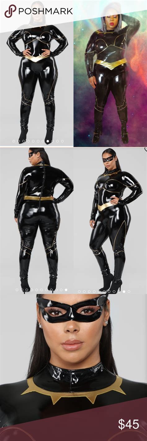 Plus Size Black Panther Inspired Costume Black Panther Plus Size