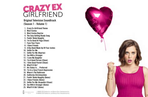 Crazy Ex Girlfriend Original Television Soundtrack Season 1 Vol1