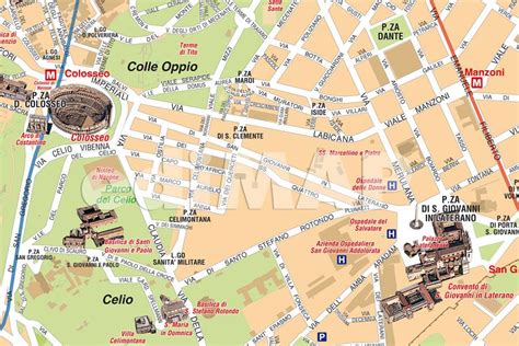 Mappa E Cartina Turistica Di Roma Monumenti E Tour Monumenti Mappa Images