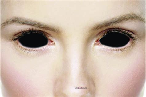 All Black Contacts 30 Hottest Photos Of Halloween Makeup Costume With Black Sclera Contacts