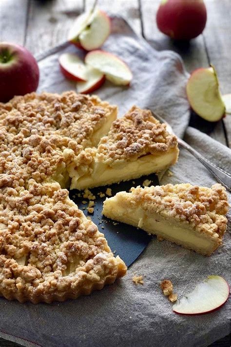 3.einen vanillepudding kochen und mit der kelle auf den beiden teigen verteilen. Apfel Streusel Tarte mit Vanillepudding - Lissi's Passion ...