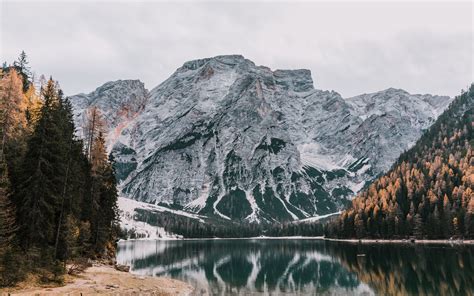 Download Wallpaper 3840x2400 Mountains Lake Reflection Sky 4k Ultra