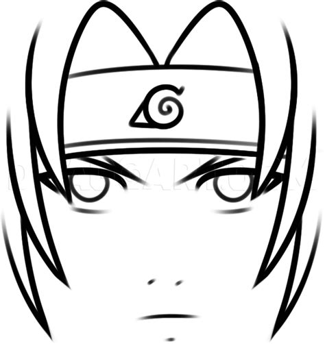 How To Draw Sasuke For Kids Step By Step Drawing Guide By Dawn