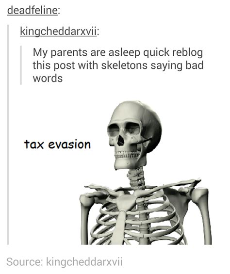 Bad Words Skeletons Know Your Meme