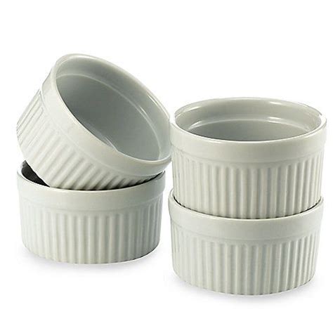 Porcelain Ramekins (Set of 4) | Ramekins, White bowls, Bia ...