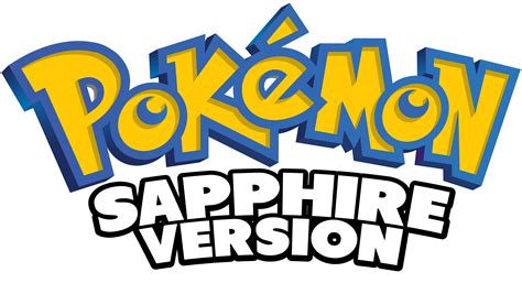 Like many kids, i didn't even know how to play the tcg; Image - Pokemon - Sapphire Version logo.png - Logopedia ...