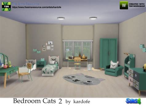 The Sims Resource Bedroom Cats 2 By Kardofe • Sims 4 Downloads