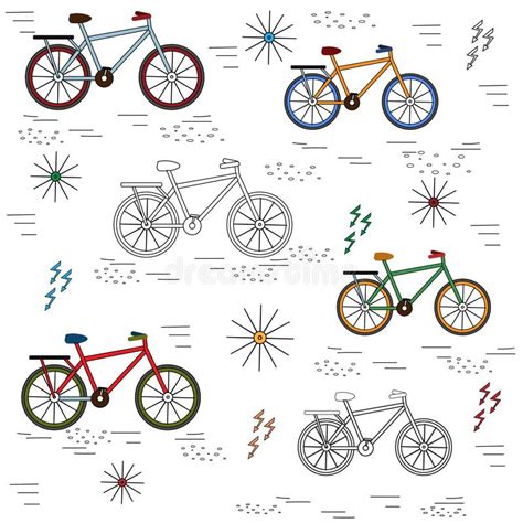 Multicolored Bicycles Stock Illustrations 29 Multicolored Bicycles