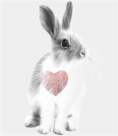 You Love Rabbit Rabbit Love You Digital Art By Mustapha Dazi Fine