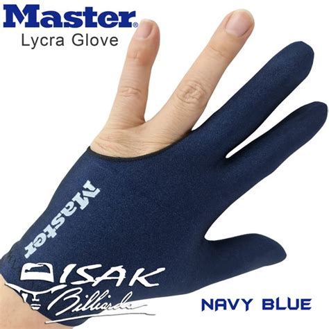 Jual Master Billiard Glove Navy Blue Finger Gloves Sarung Tangan