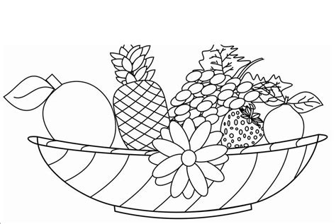 Gambar buah buahan kartun hitam putih paling bagus download now top. GambarBaru: Gambar Buah-buahan Untuk Diwarnai