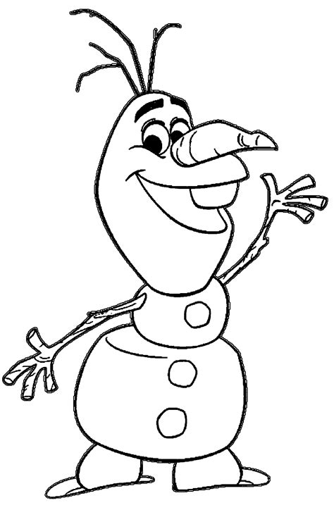 Dibujo De Olaf De Frozen Para Colorear Dibujos Para Colorear Olaf Para