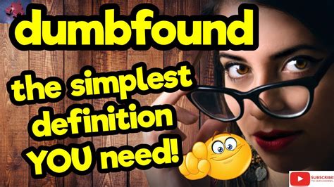 Dumbfound The Simplest Definition You Need Tellsvidetionary™ Youtube