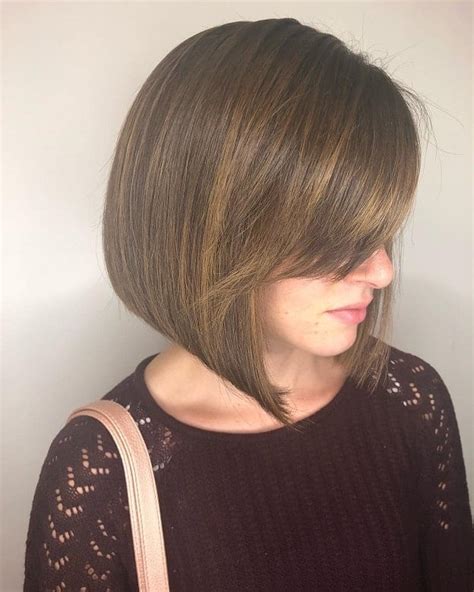 A Line Bob Hairstyles With Bangs For Flattering Looks