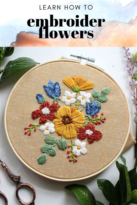 Embroidery Class Embroidered Flowers Crewel Ghoul Embroidery For