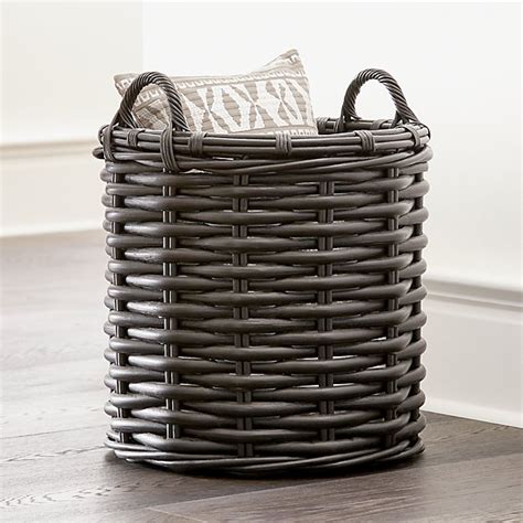 Your spare change is put to work in a wealthsimple account. Black Rattan Woven Round Basket + Reviews | Crate and Barrel
