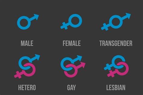 Sexual Orientation Vector Icons Pre Designed Illustrator Graphics