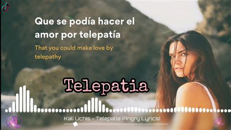 Telepatia Kali Uchis English Translated Lyrics Youtube