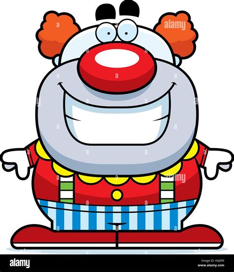A Cartoon Illustration Of A Clown Smiling Stock Vector Image And Art Alamy