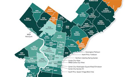 32 Zip Code Map Philadelphia Maps Database Source