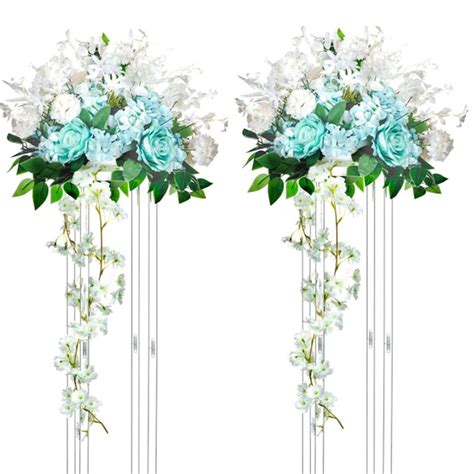 Basic Customization Clear Acrylic Flower Stand Modern Rectangular Tall