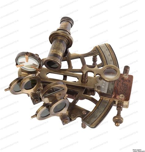 antique vintage brass 4 nautical sextant j scott london etsy uk