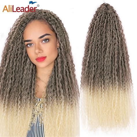 Alileader Curly Croceht Braids 28 Long Zizi Deep Wave Twist Hair For Women Synthetic Afro Kinky