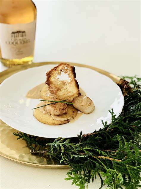 St Jacques flambées au Calvados