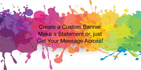 Paint Splatter Custom Banner