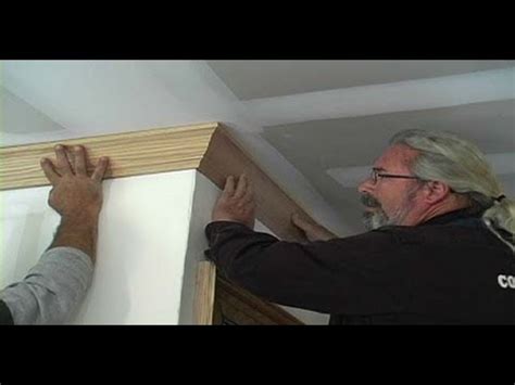 The basic process is the same, but crown molding doesn't sit totally against the wall. How To Install Crown Molding Along the Ceiling | Ask John ...