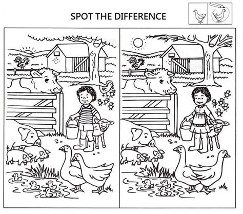 Spot The Difference Coloring Page Free Printable Coloring Pages For Kids