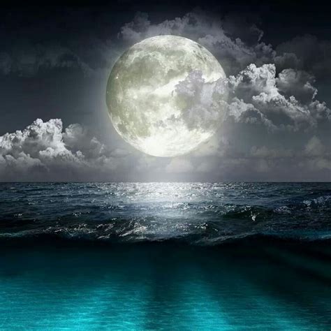 Amazing Beautiful Moon Full Moon Dark Night